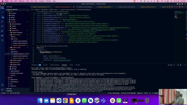 How to fix circular-dependency issues in nestjs and nodejs? смотреть онлайн
