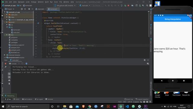Flutter - Understanding String Interpolation in Dart смотреть онлайн