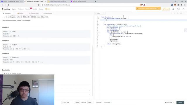 Terrible LeetCode in Kotlin: #13 Roman to Integer смотреть онлайн