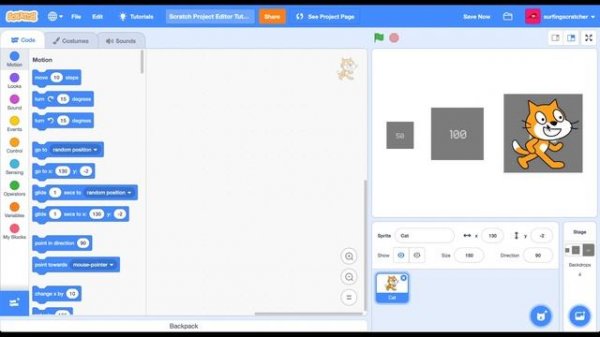 Scratch Online Project Editor | Getting Started with Scratch 3 Basics