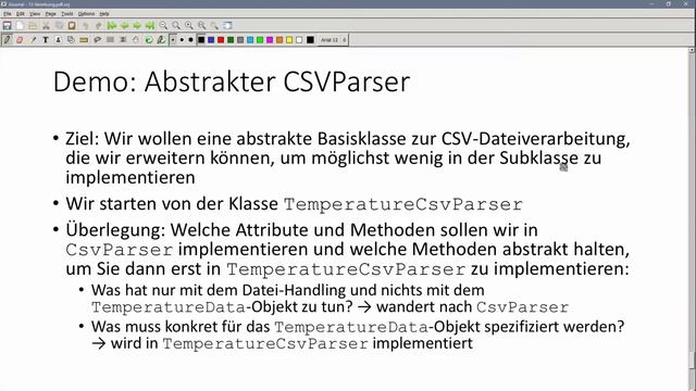 ? JAVA | Vererbung 15 - CSV-Dateien mit abstraktem CsvParser [1/2] (Aufgabenstellung) смотреть онлайн