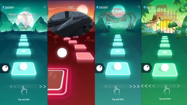 Super mario Bros vs Extra Slide vs Spider house head vs Monster Thomas The Train ‐ Tiles Hop EDM Ru смотреть онлайн