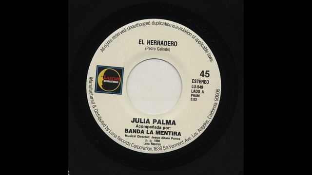 Julia Palma - El Herradero - Luna Records lu-549-a смотреть онлайн