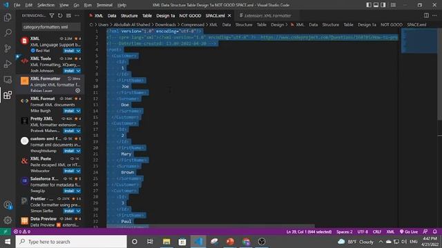 How to open and format a xml file in visual studio code смотреть онлайн
