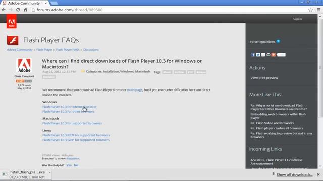 How to Set Up Older Version of Flash Player смотреть онлайн