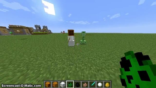 Майнкрафт туториал: как сделать снежного голема. смотреть онлайн