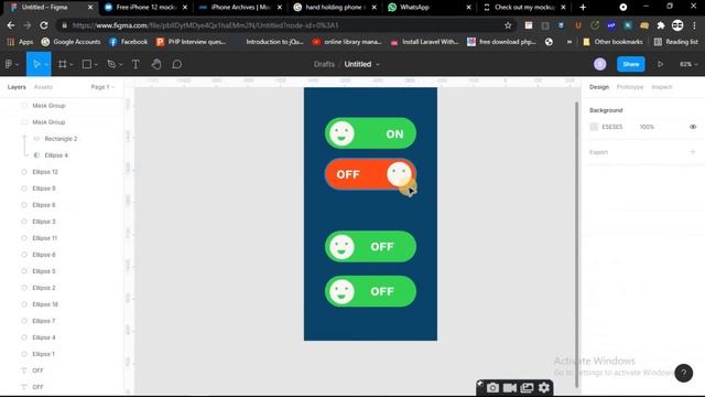 Daily UI Challenge Figma| Day-2 | ON/OFF Switch | #trending #UIchallenge смотреть онлайн