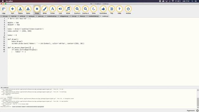 Hur man programmerar Cookie Clicker i PyGame Zero! смотреть онлайн