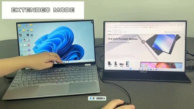 ZEUSLAP 16" 2.5K 144hz Portable Monitor 2560*1600 16:10 100%sRGB 500Cd/m² Travel Gaming Display смотреть онлайн