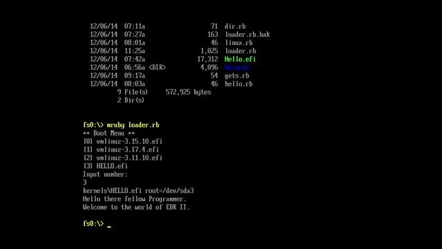 Boot Linux from mruby script смотреть онлайн