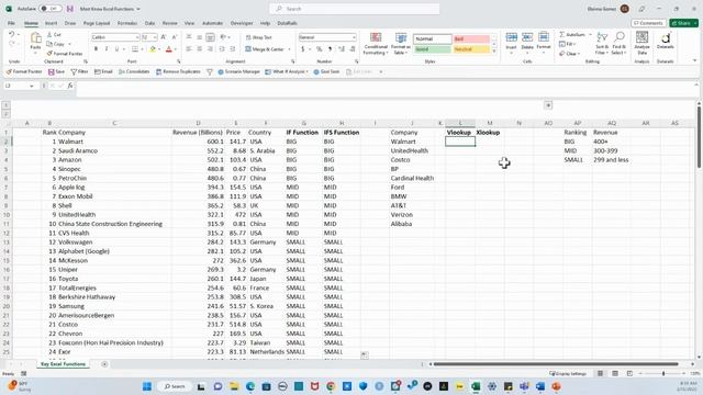 Powerful Excel Functions: IF , IFS, VLOOKUP & XLOOKUP смотреть онлайн