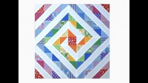 Пэчворк для начинающих. Блок Радужный вихрь.