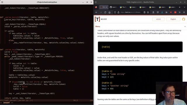 Coding a TOML parser in Python 4 смотреть онлайн