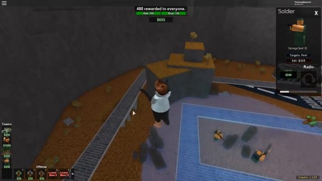 Roblox Tower Battle - MINIATURE ZOMBIE BASE DEFENSE! (Zombies vs Army) смотреть онлайн