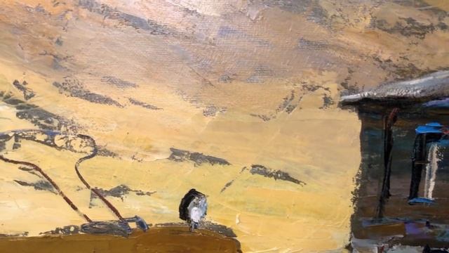 Кондратьев М. «Трамвай в старом городе» холст/масло, 50х60 см., 2017 г. смотреть онлайн