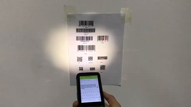 BQ-004 Android Handheld PDA 2D Honeywell Barcode/QR Code Test Video смотреть онлайн