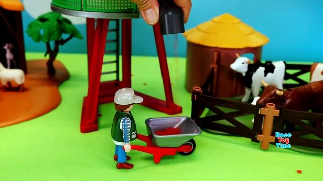 Fun Barnyard Animal Figurines and Customized Playmobil Farm смотреть онлайн