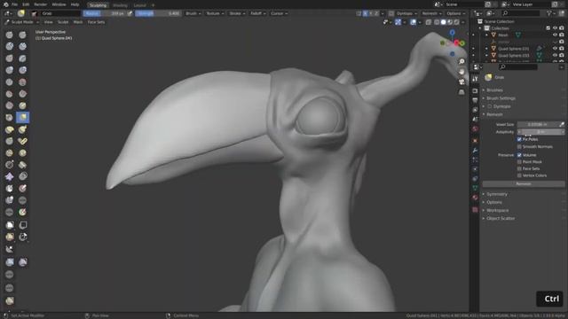 Научу ТЕБЯ скульптить ВМЕСТЕ со мной / BLENDER смотреть онлайн