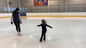 Фигурное катание! Тренировка перед прокатом! Отработка программы! Двойные прыжки. Лебедева Мирослав