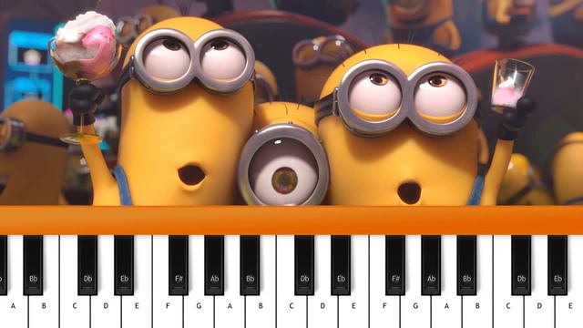 #25 Learn to play Happy Despicable Me 2 Theme Pharrel Williams Piano Tutorial смотреть онлайн