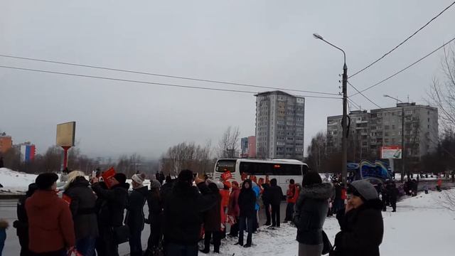 Олимпийский огонь в Нижнем Новгороде смотреть онлайн