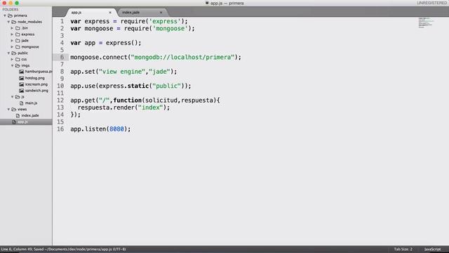 17.- Mi Primera Página Web (NodeJS) - Conexión a MongoDB смотреть онлайн