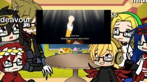 pro hero's react to hero too song