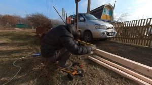 ВОРОТА ИЗ  ДЕРЕВА СВОИМИ РУКАМИ