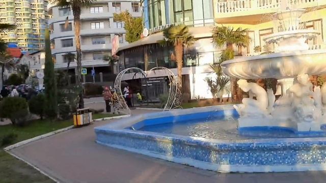 Сочи.Центральный пляж.Дорога к нему от Дендрария. смотреть онлайн