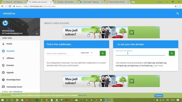 Cara Membuat Website dengan Domain dan Hosting GRATIS смотреть онлайн