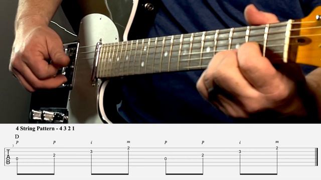 Fingerpicking Step 1 for beginners - Straight Fingerpicking смотреть онлайн
