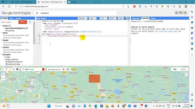 Google Earth Engine Tutorial 2: How to collect Landsat Image смотреть онлайн
