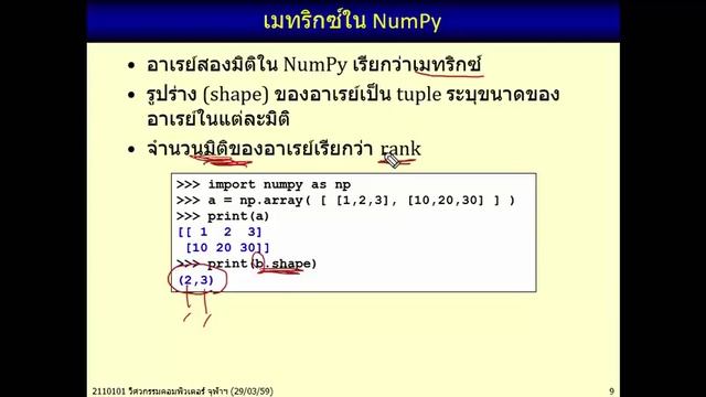 2110101 (2558-2) 09 Numpy : Create & Access Numpy Array смотреть онлайн