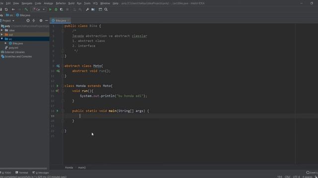 #26 dars | Abstract class va ulardan foydalanish | Java dasturlash tili смотреть онлайн