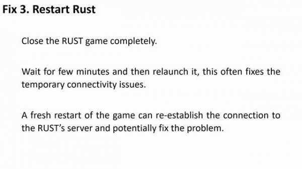 How To Fix “Connection Attempt Failed” On Rust Console (2024)