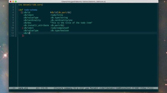 Test-driven Development with Datomic смотреть онлайн