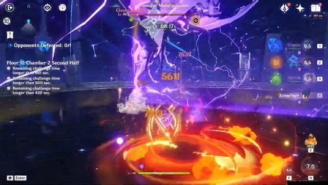 C0 Wanderer Faruzan Hyper & C0 Nahida National | Spiral Abyss 3.7 Floor 12 - 9⭐ смотреть онлайн