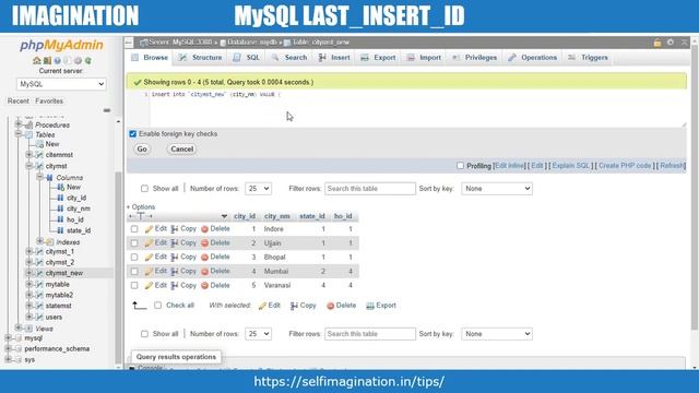 Last Insert ID in MySQL | How to Get Last Auto_Increment Column Value in MySQL #66 смотреть онлайн