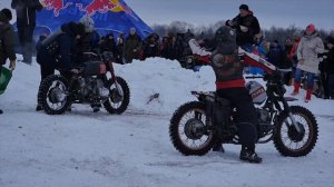 ДЕДАН Массовый ЗИМНИЙ прохват на мотоциклах УРАЛ