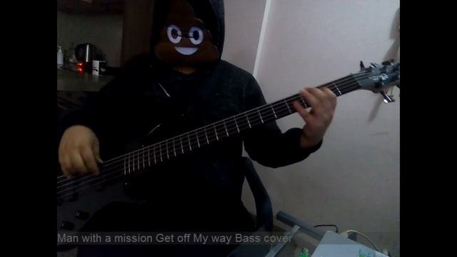 get off my way man with a mission Bass cover смотреть онлайн