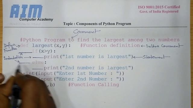 What are the Components of Python Program? || Python Program Components in Hindi смотреть онлайн