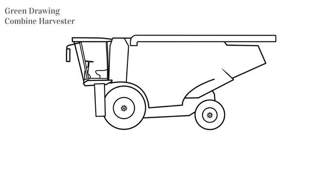 How to draw a Combine Harvester step by step смотреть онлайн