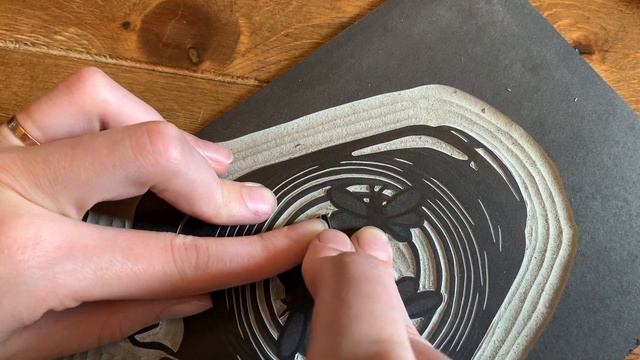 Two colour linocut printmaking process смотреть онлайн