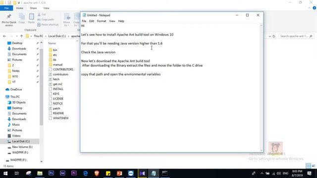 Installing Apache Ant v1.10.* in Windows 10 смотреть онлайн