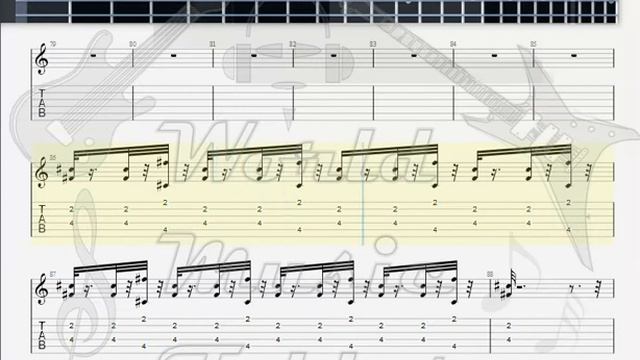 Jackson, Michael Billie Jean GUITAR TAB смотреть онлайн
