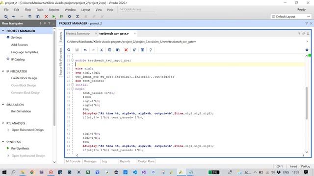 1) వివాడో లో మొదటి ప్రాజెక్ట్ ఎలా చేయాలి - XOR Gate #vivado #tutorials #projects #Vlsi projects смотреть онлайн