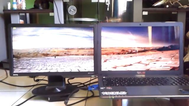 AMD Eyefinity Dual Monitor on ASUS X550DP смотреть онлайн