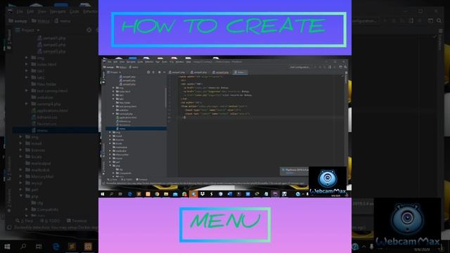 HOW TO CREATE MENU IN PHP смотреть онлайн