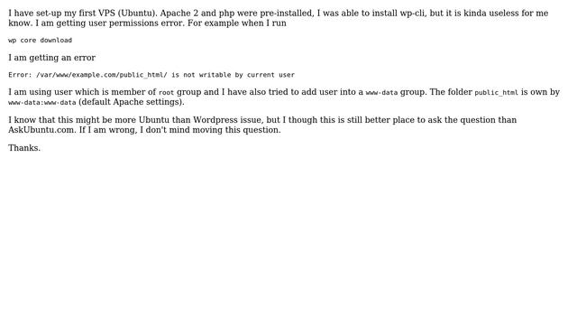 Wordpress: What user should I use for wp-cli on Ubuntu VPS (2 Solutions!!) смотреть онлайн