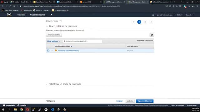 CREANDO UN CLUSTER DE EKS VIDEO 15 CURSO DE KUBERNETES EN ESPAÑOL